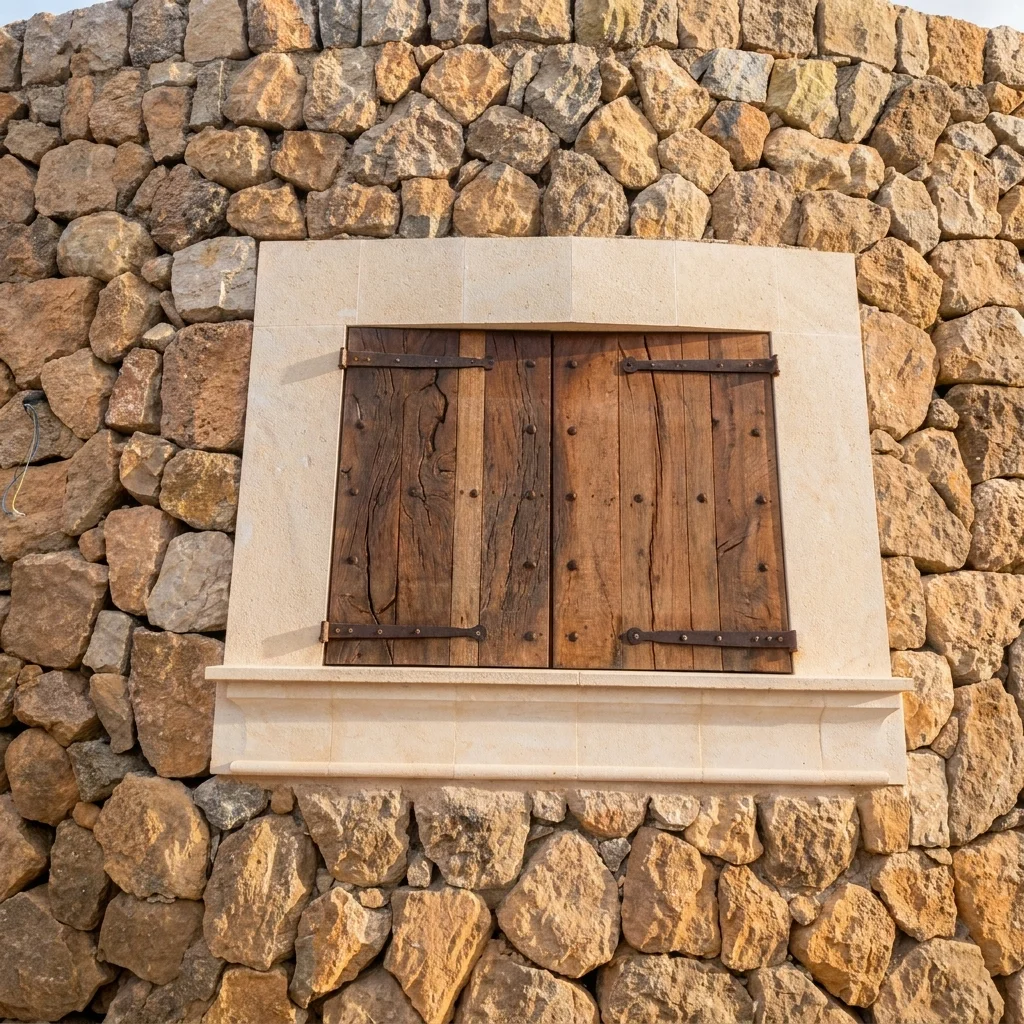 Ventana mallorquina restaurada — foto 1