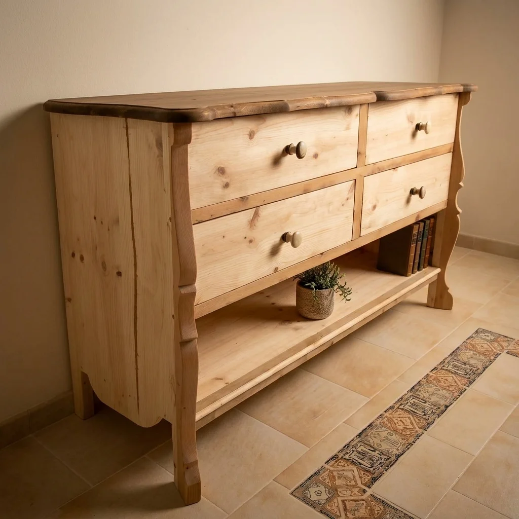 Mueble de salón en madera clara — foto 1