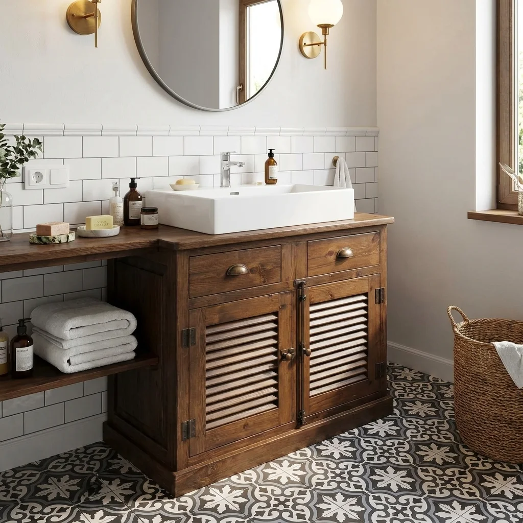 Mueble de baño bajo lavabo — foto 1